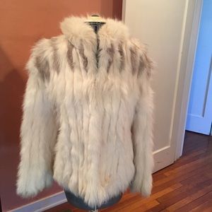 Saga Fox Shadow Fox Blue Fox Jacket Size S